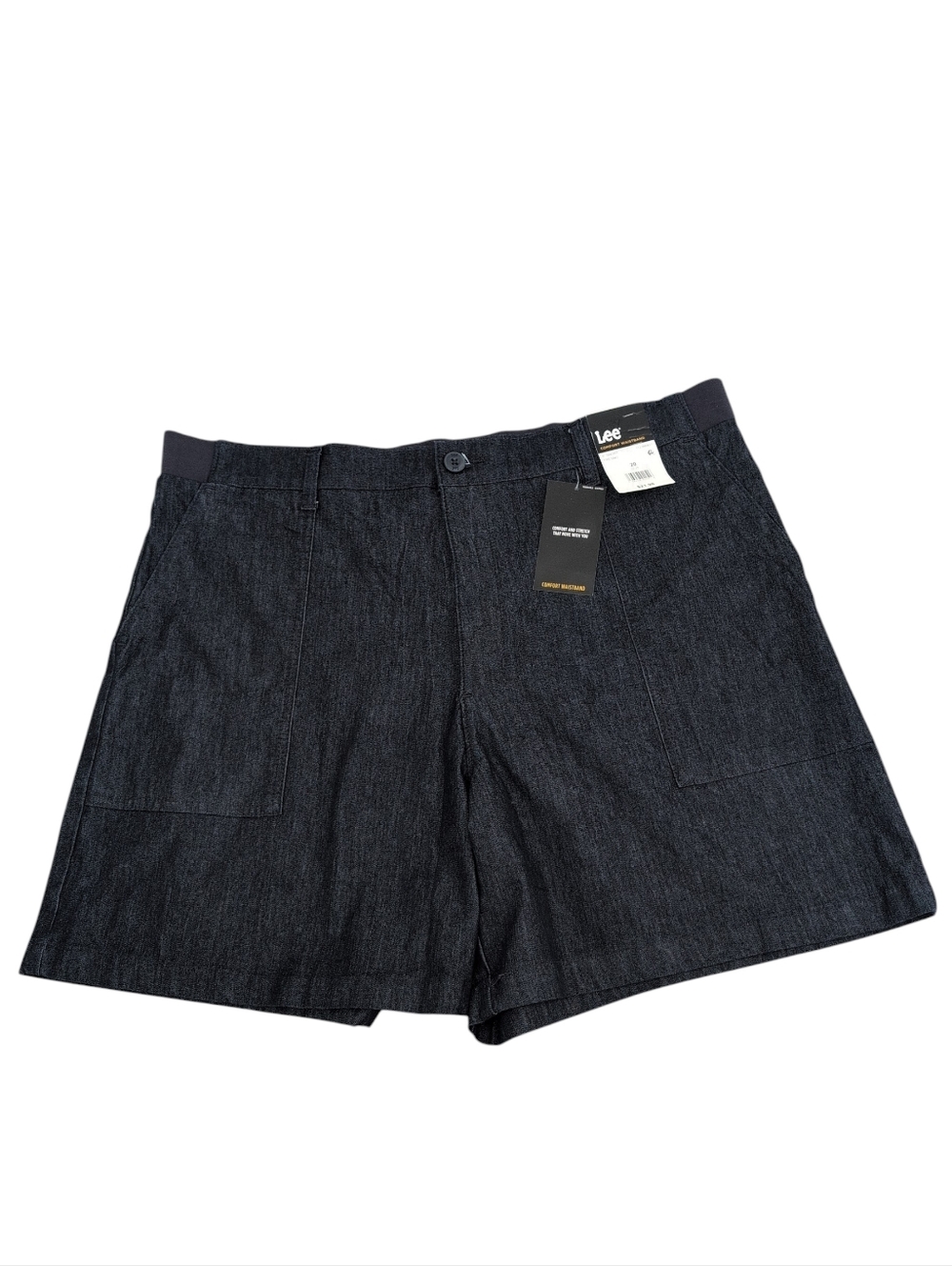 Lee Shorts, 6"  Fresno Blue Denim Comfort Waistband Stretch New Sz 20